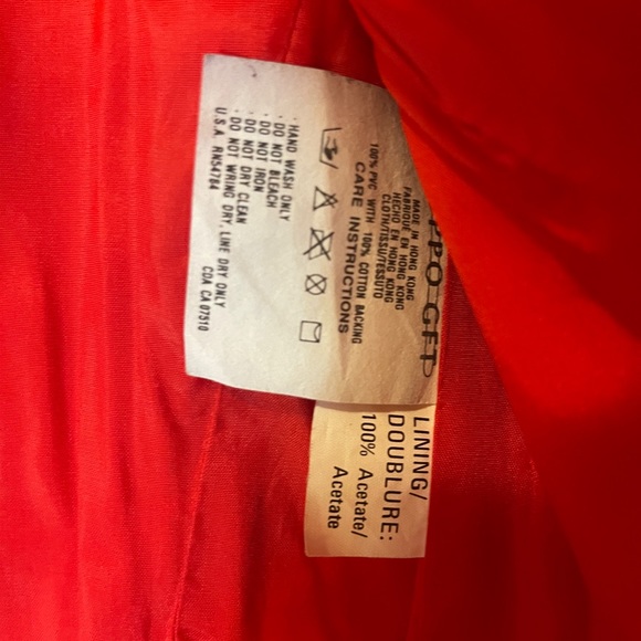 COPY - Emanuel Ungaro red leather motto jacket with crystals - Picture 3 of 8